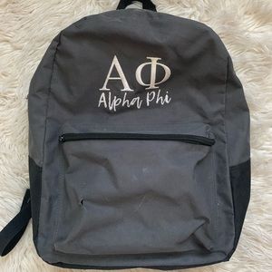 Alpha phi backpack